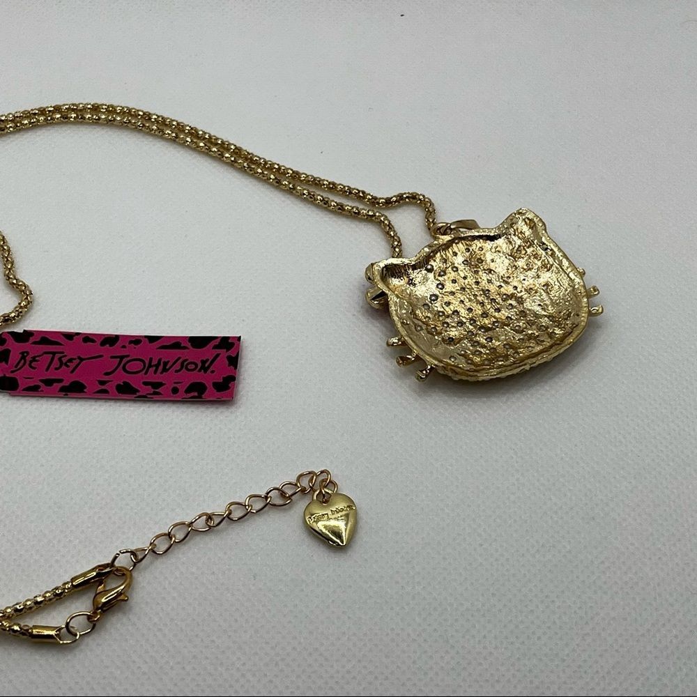 💔SOLD💔 NECKLACE! Betsey Johnson Hello Kitty Pearl Pendant BNWT - Picture 8 of 8